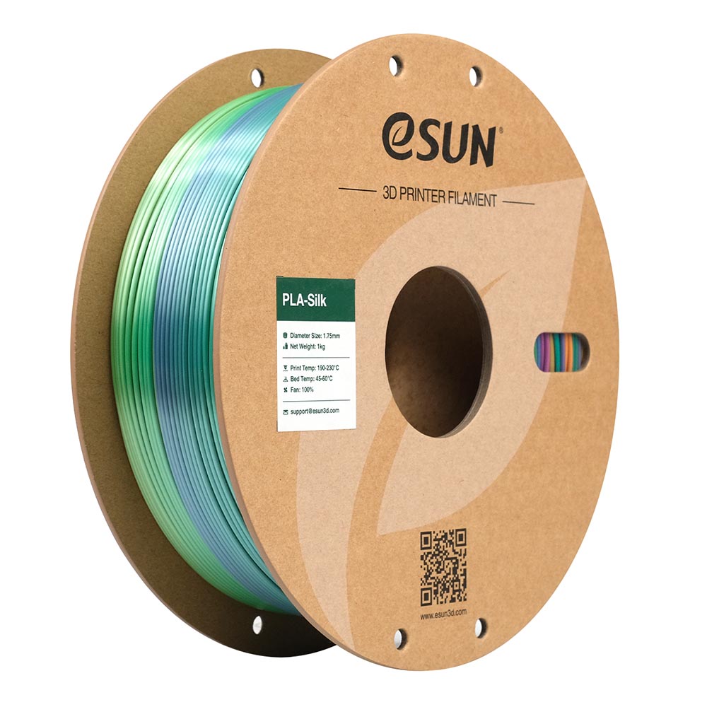 eSUN ePLA-Silk Rainbow 3D nyomtató filament 1.75 mm, 1 kg