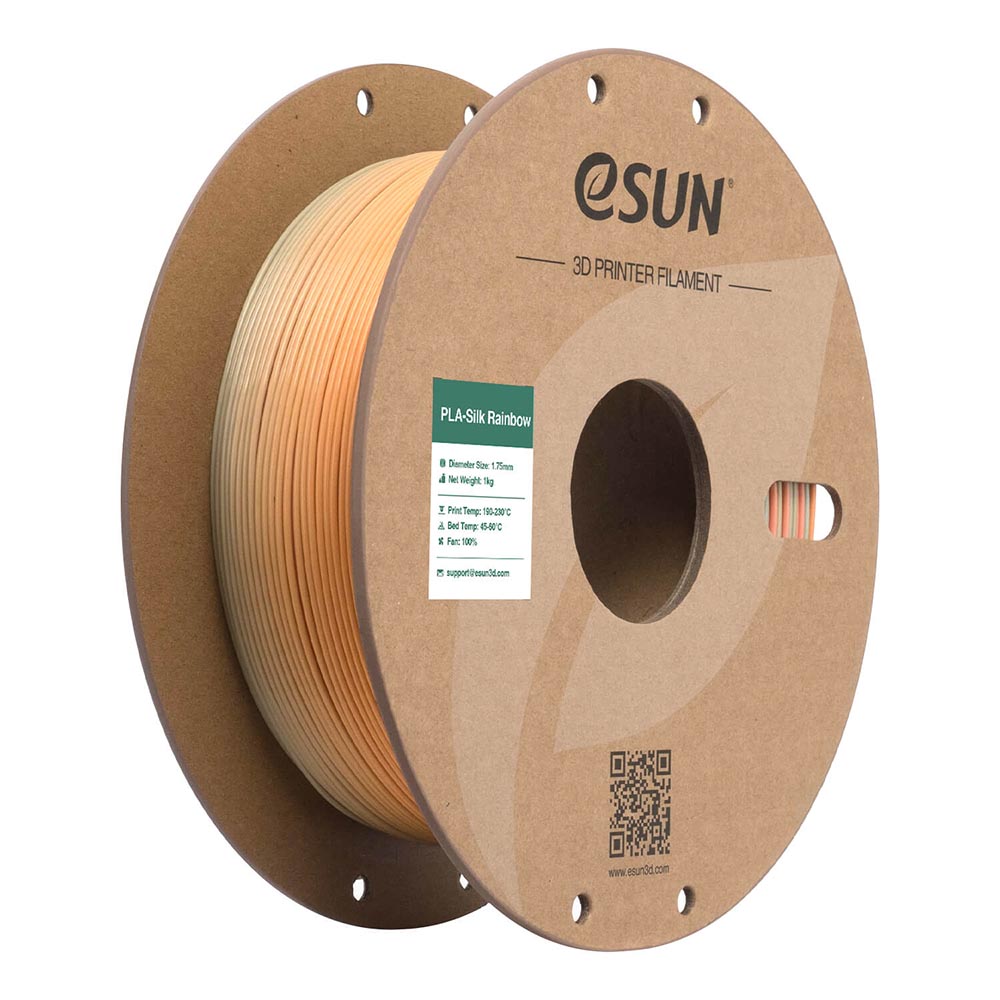 eSUN ePLA-Silk Rainbow 3D nyomtató filament 1.75 mm, 1 kg