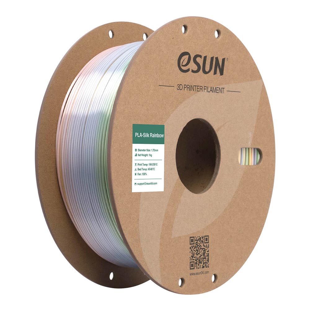 eSUN ePLA-Silk Rainbow 3D nyomtató filament 1.75 mm, 1 kg