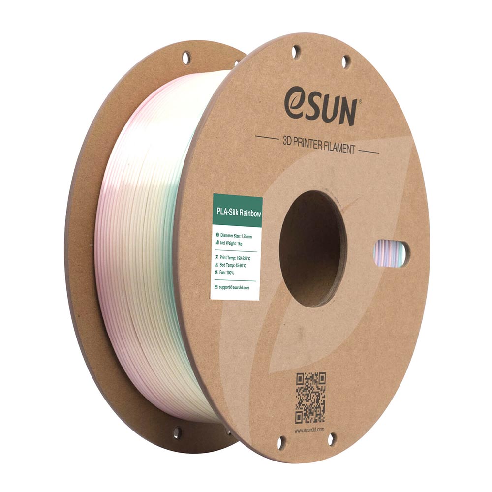 eSUN ePLA-Silk Rainbow 3D nyomtató filament 1.75 mm, 1 kg